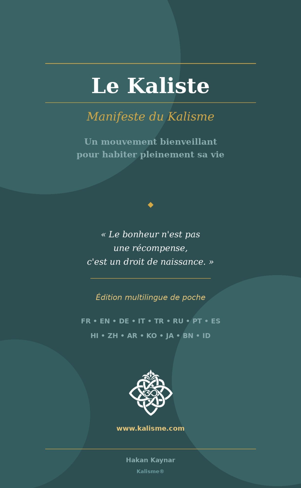 Couverture du Kaliste — Manifeste du Kalisme