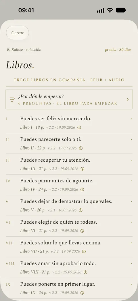 Los libros de la Colección en la app