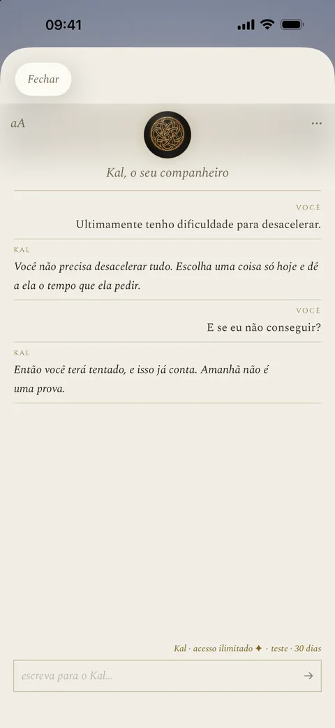 Uma conversa com Kal
