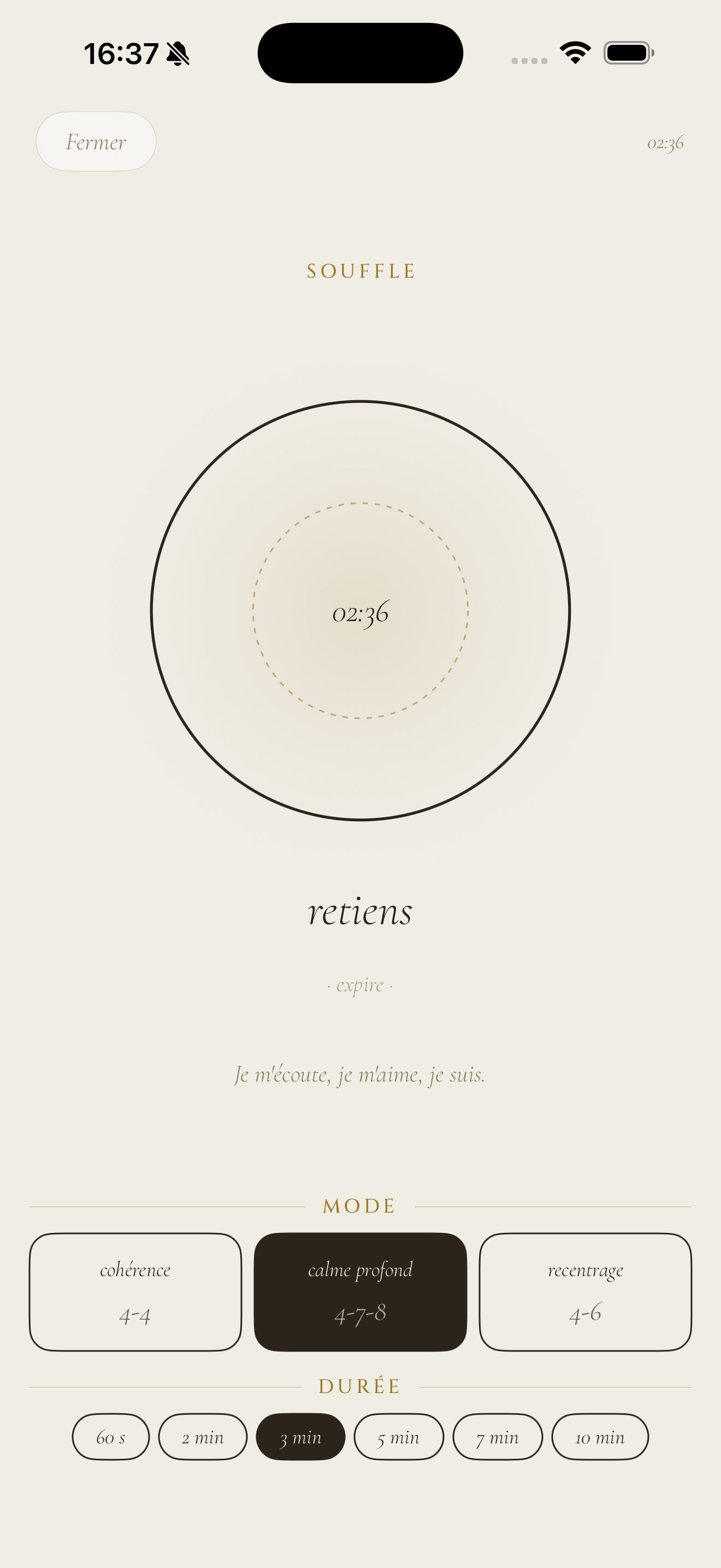 Souffle, Kalisme app