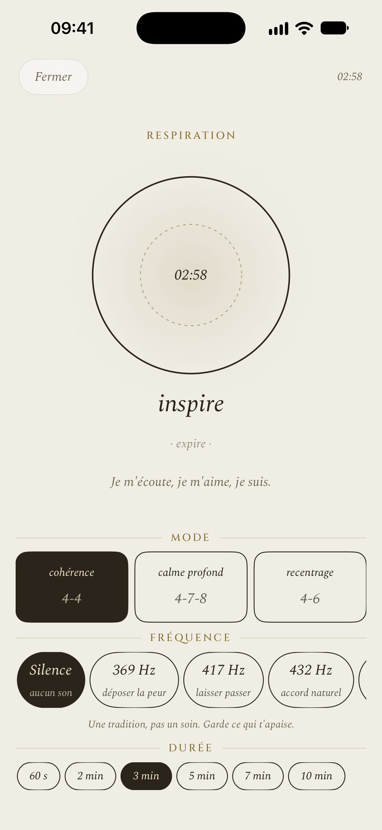 Respiration, Kalisme app