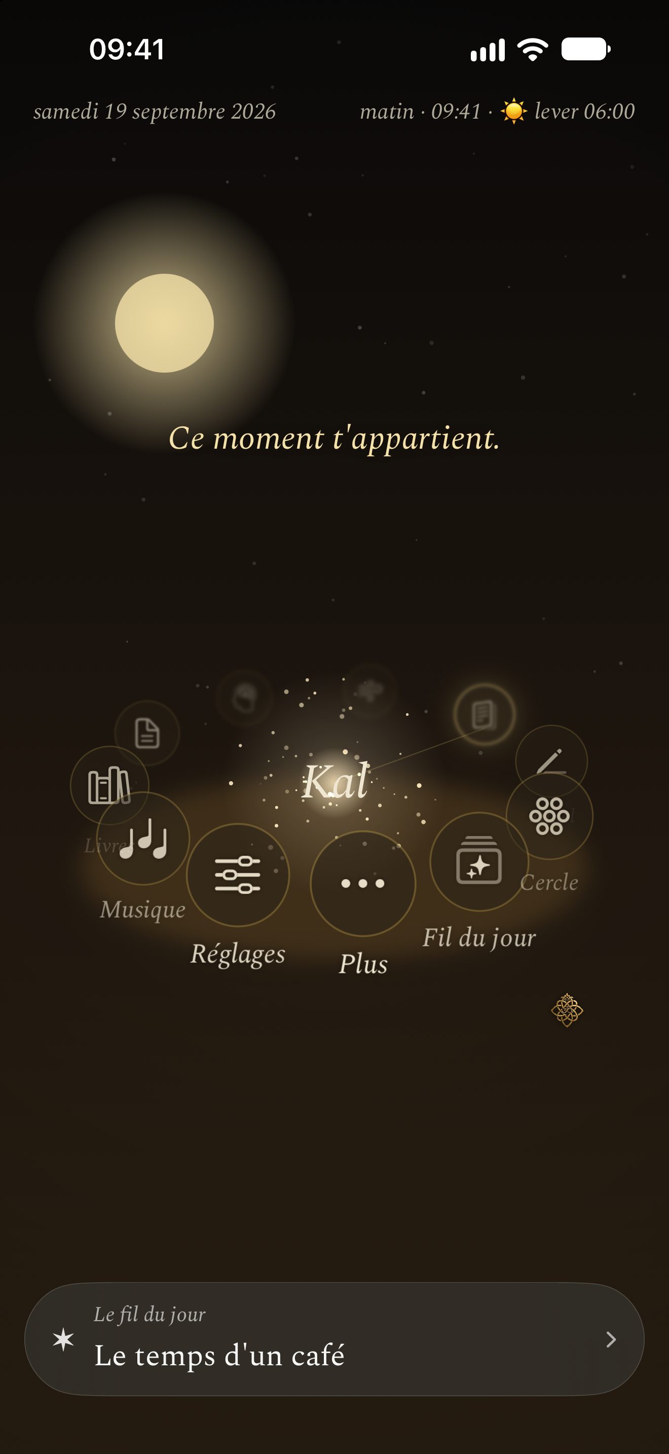 Thème solaire, Kalisme app