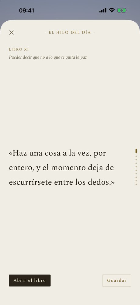 El hilo del día: unas pocas tarjetas, extraídas de los libros y del Manifiesto, y un final.